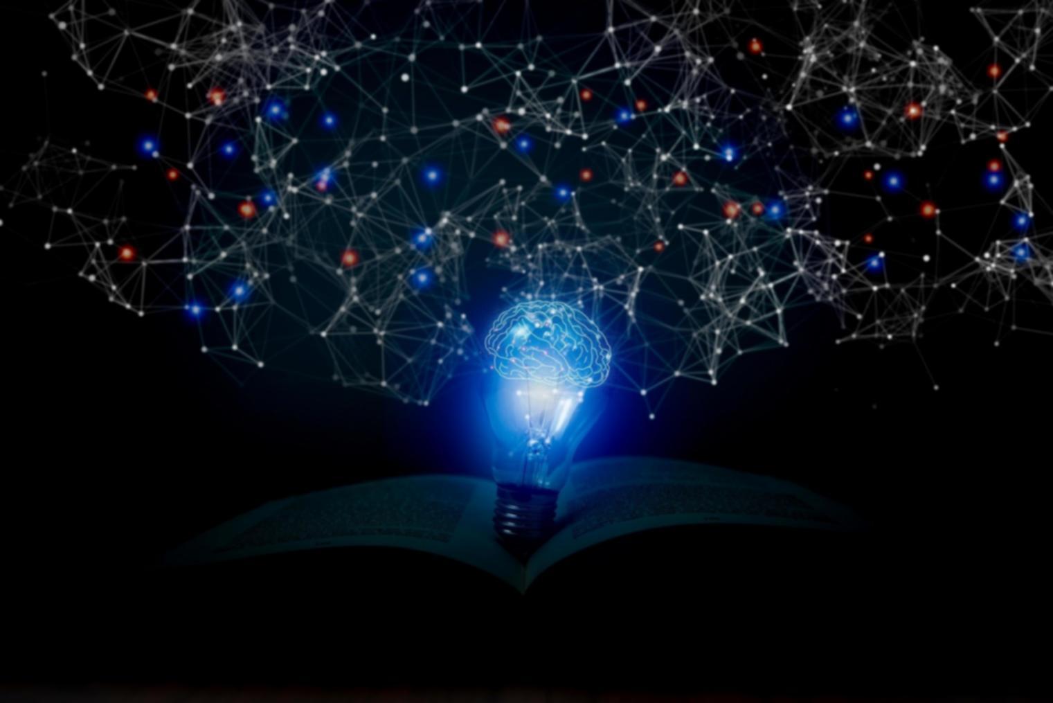 Abstract visualization of AI model layers and decision pathways